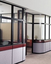 Curved Office Partition